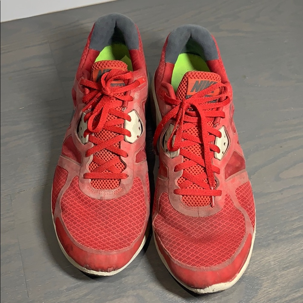 Nike Lunarglide 3 Mens Red Size 12 US - Picture 6 of 9
